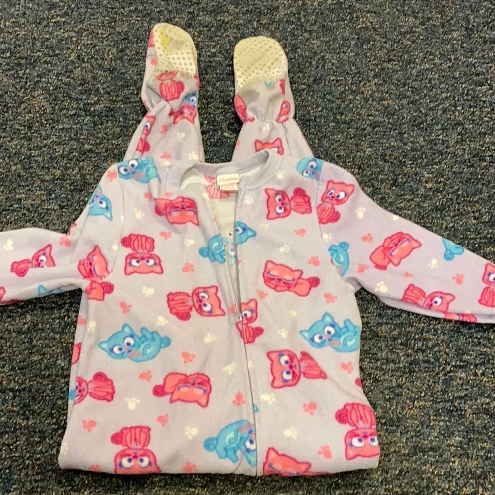 Xhilaration Purple Cat Onesie Pajamas sz. S